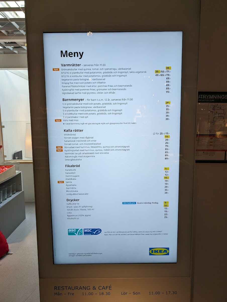 Menu Ikea Restaurang Gävle-2